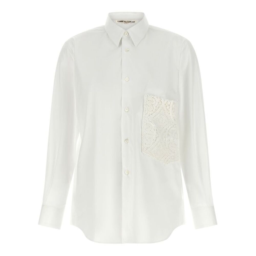 Comme Des Garçons White Cotton Women's Blouse